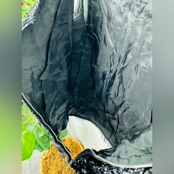 Vintage 1960s Black Sequins Top Forecast Shop Beaded and Sequined Sweater Blouse - Picture 3 of 9